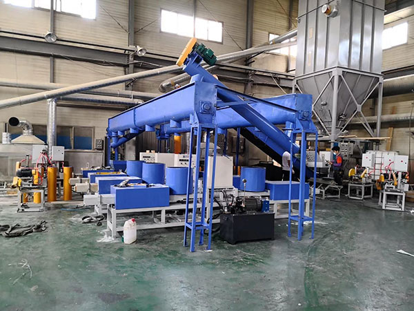 automatic wood sawdust block production line