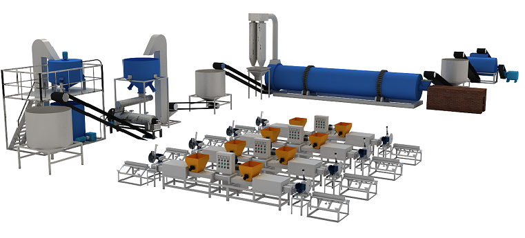 wood pallet block production line